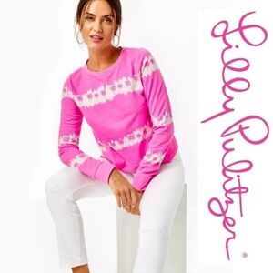 Lilly Pulitzer - Gayl Sweatshirt Plumeria Pink Paradise Palm